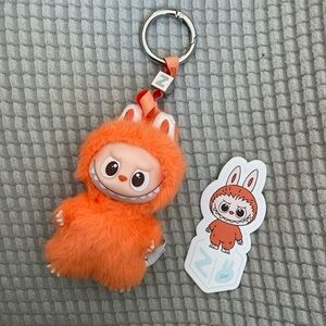 Authentic Pop Mart purple “Z” mini LABUBU pin for love  pendant